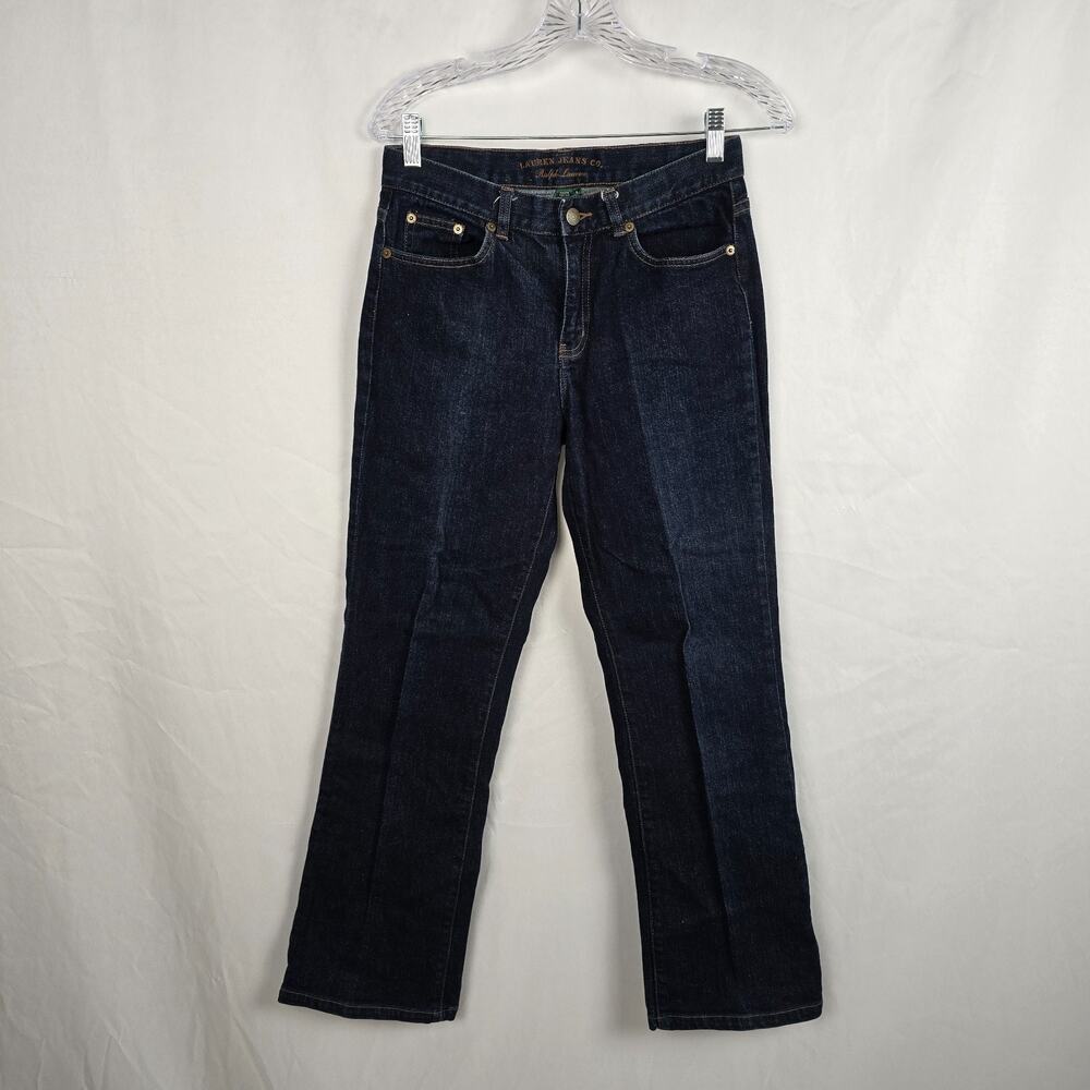 Lauren Ralph Lauren Classic Straight Jeans Women's 4 Blue Dark Wash